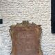 Antique mirror with a frame 123/100cm with gilded pediments, eagle heads, antique.