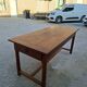Rustic monastery farmhouse table, antique, 19th century, made of walnut.