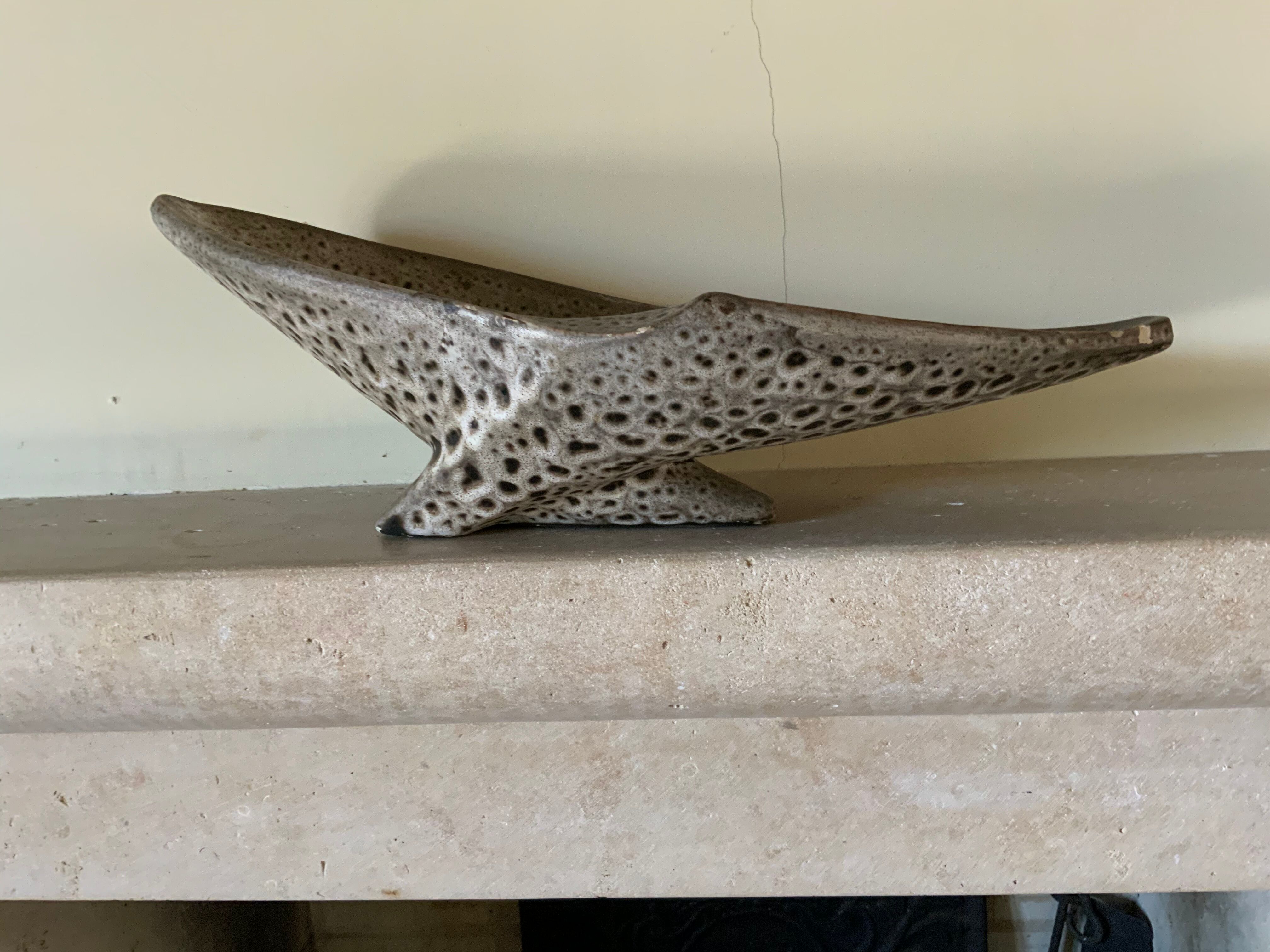 1950s enamelled earthenware cut