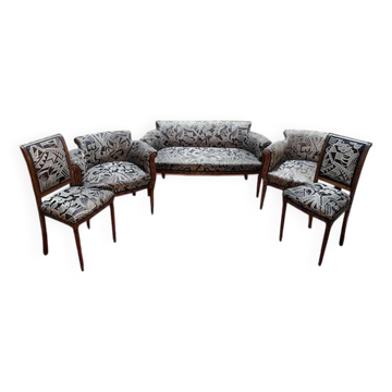 Salon Art Déco style Louis XVI Canapé - Fauteuils - Chaises