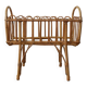 Berceau en rotin osier vintage design scandinave rétro lit de poupée jouet ancien