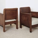 Art Deco armchairs Haagse School the pair