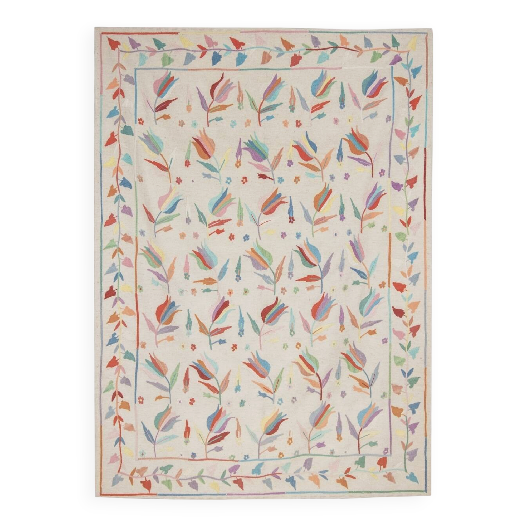 Kilim afghan brode suzani 232 x 169 cm