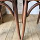 Set of 5 baumann bistro chairs in bent wood stamped xxth
