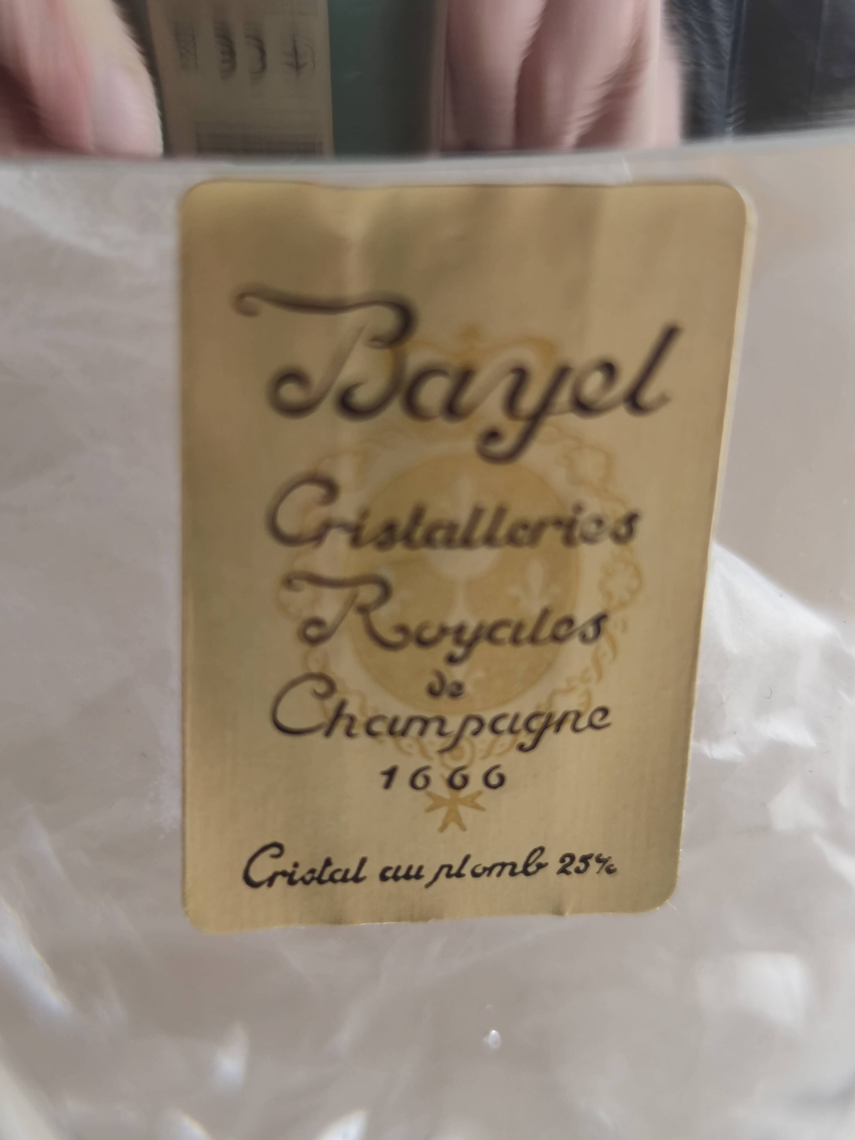 Crystal ice bucket from the royal crystal factories of Champagne.