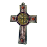 Ceramic wall cross signed Taburet