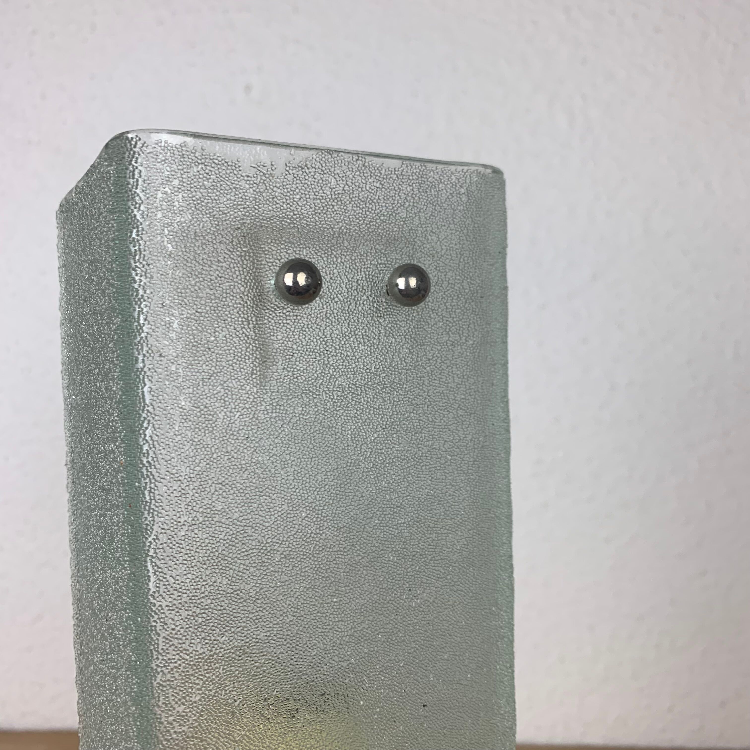 Vintage granite glass wall lamp 50/60s rectangle