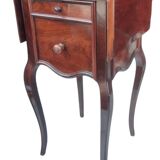 Pair of old bedside tables with flaps