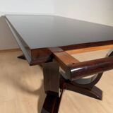 Art Deco Dining Table with Chairs, Paris, 1930, Set of 11