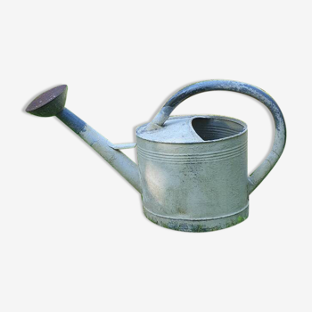 White zinc watering can