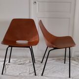 Pair of chairs Amsterdam by Pierre Guariche, recent "House of the World" reissue