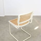 Vintage Cesca B32 chair in white by Marcel Breuer, 1970s