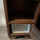 Set of 2 vintage wooden bedside tables with marble.