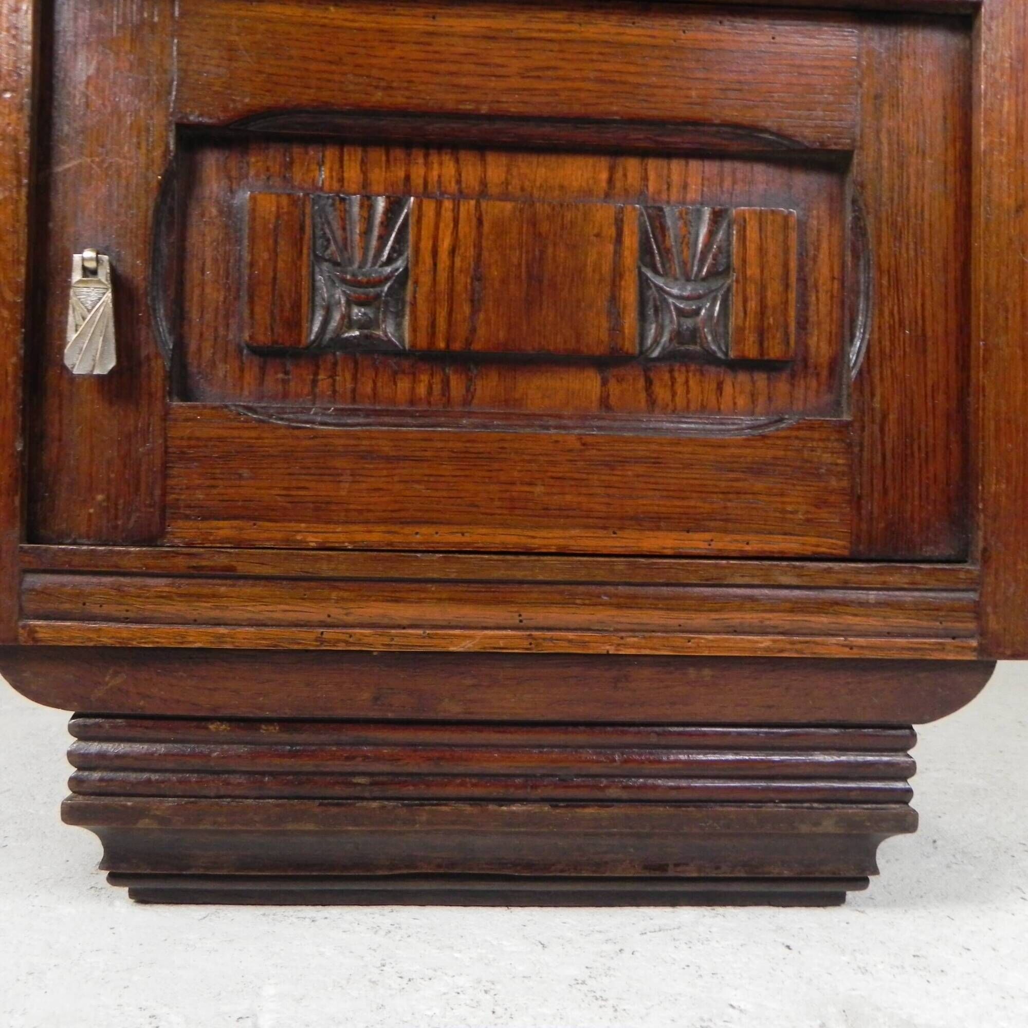 Art Deco bedside table with marble top, 1930s