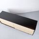 Enfilade florence knoll model 116 wood leather and raffia 1960