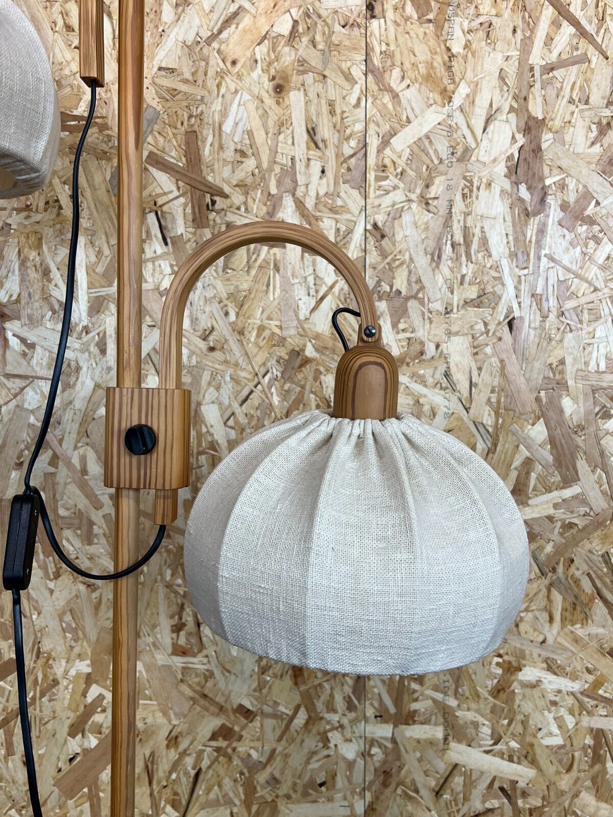 Floor lamp Domus pine Danish design Denmark, 60/70