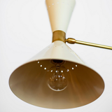 Asymmetrical chandelier sputnik white