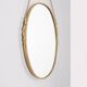 50s vintage wall mirror in brass decorated italian design