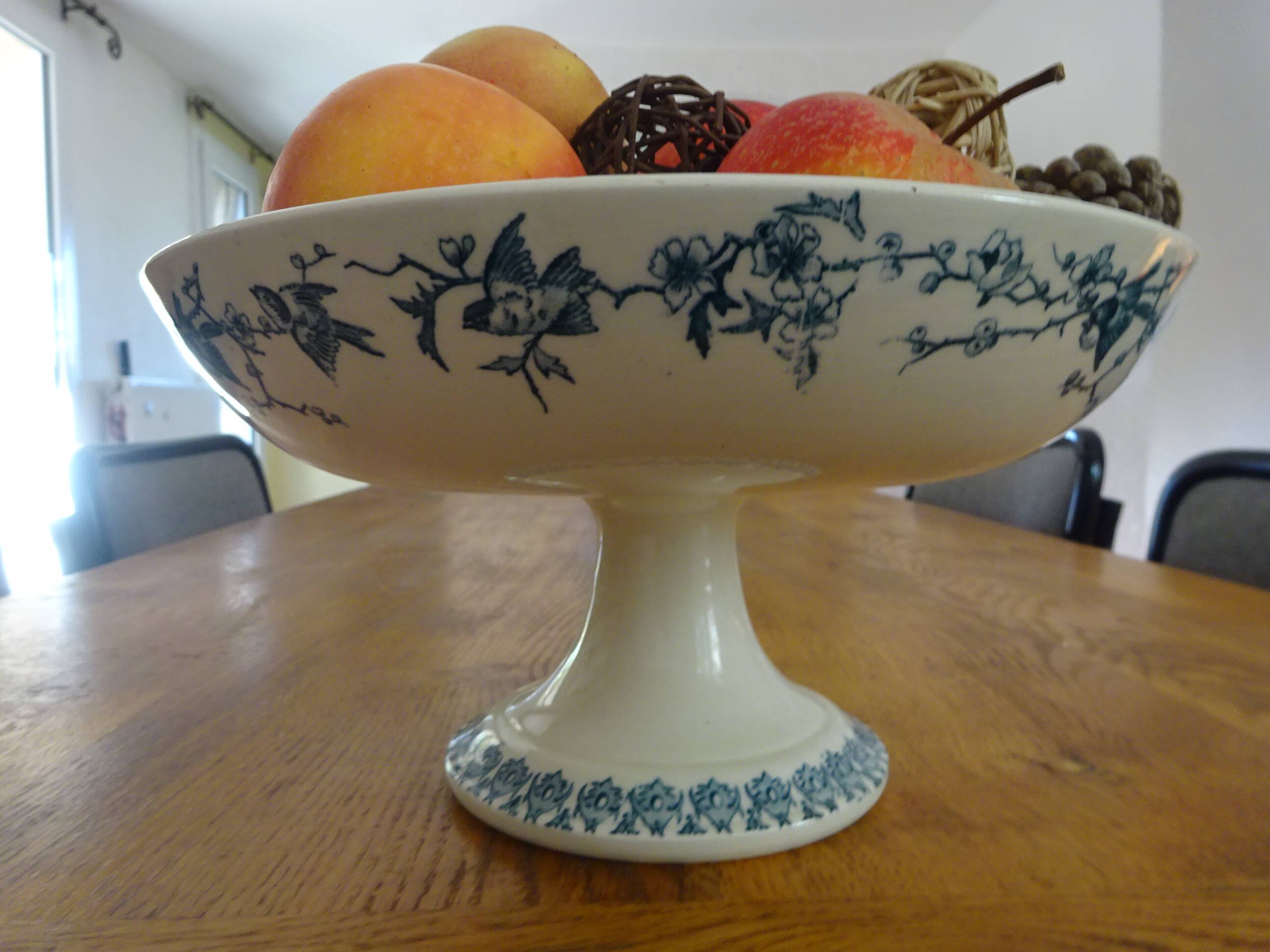 Large compote dish Terre de Fer