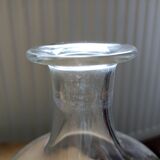 Glass carafe graphic patterns, vintage 1970s
