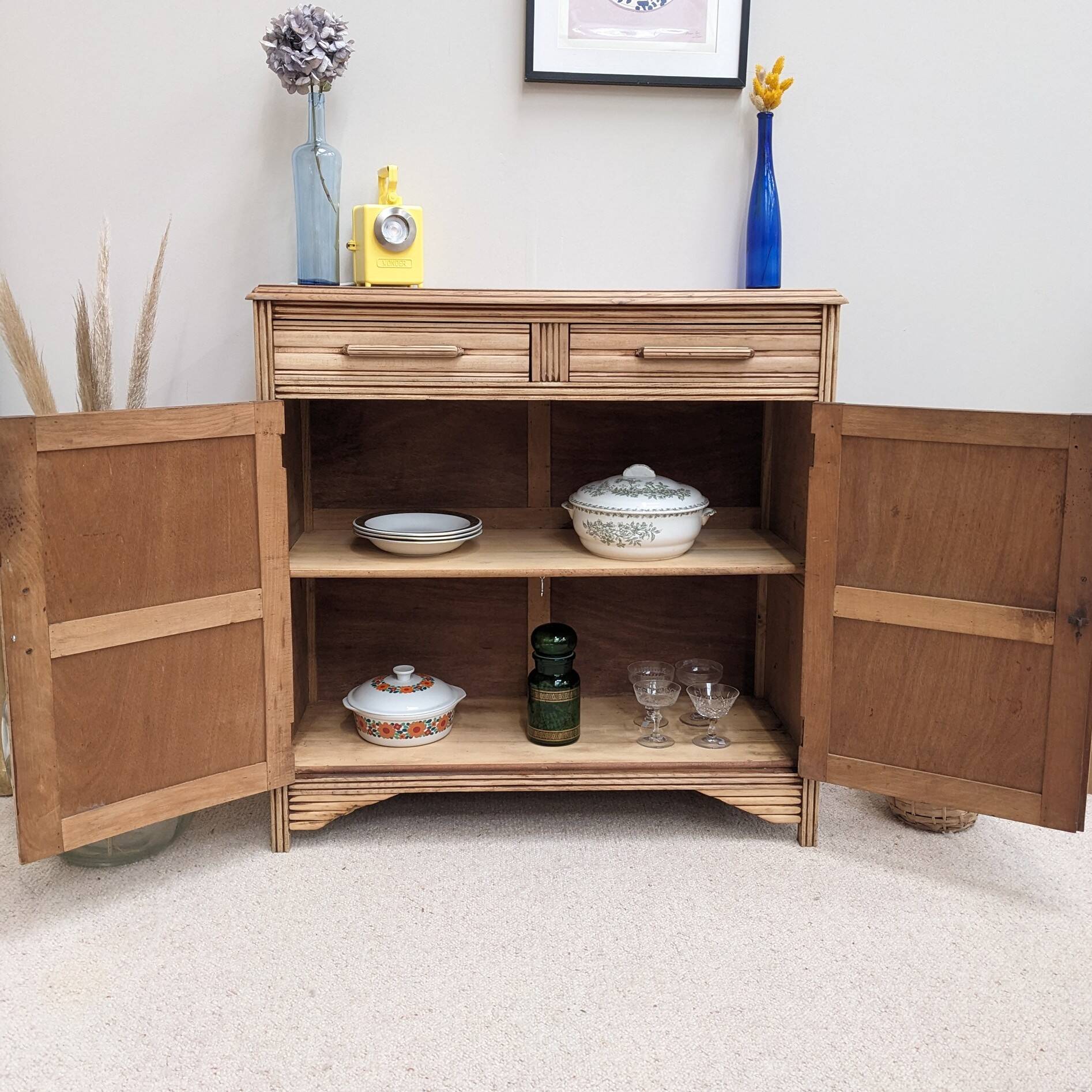Vintage oak sideboard