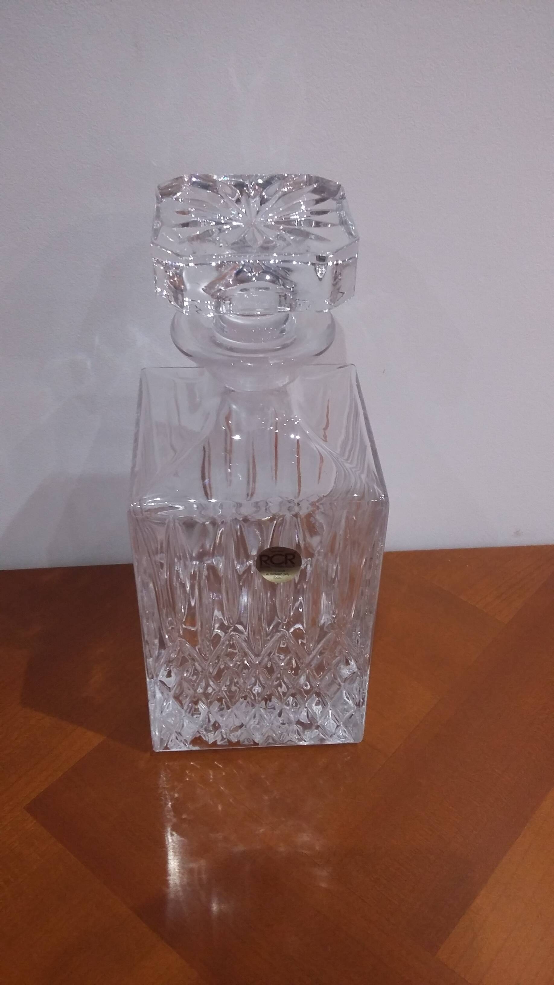 Royal cristal rock crystal whiskey decanter