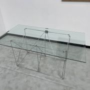 Dining table with folding base by Max Sauze Studio, France, 1970s