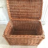 Vintage rattan trunk