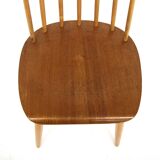Chaise scandinave en teck "Pinnstol", suède, 1960