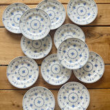 English dessert plates