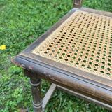 Chaise ancienne bois et cannage