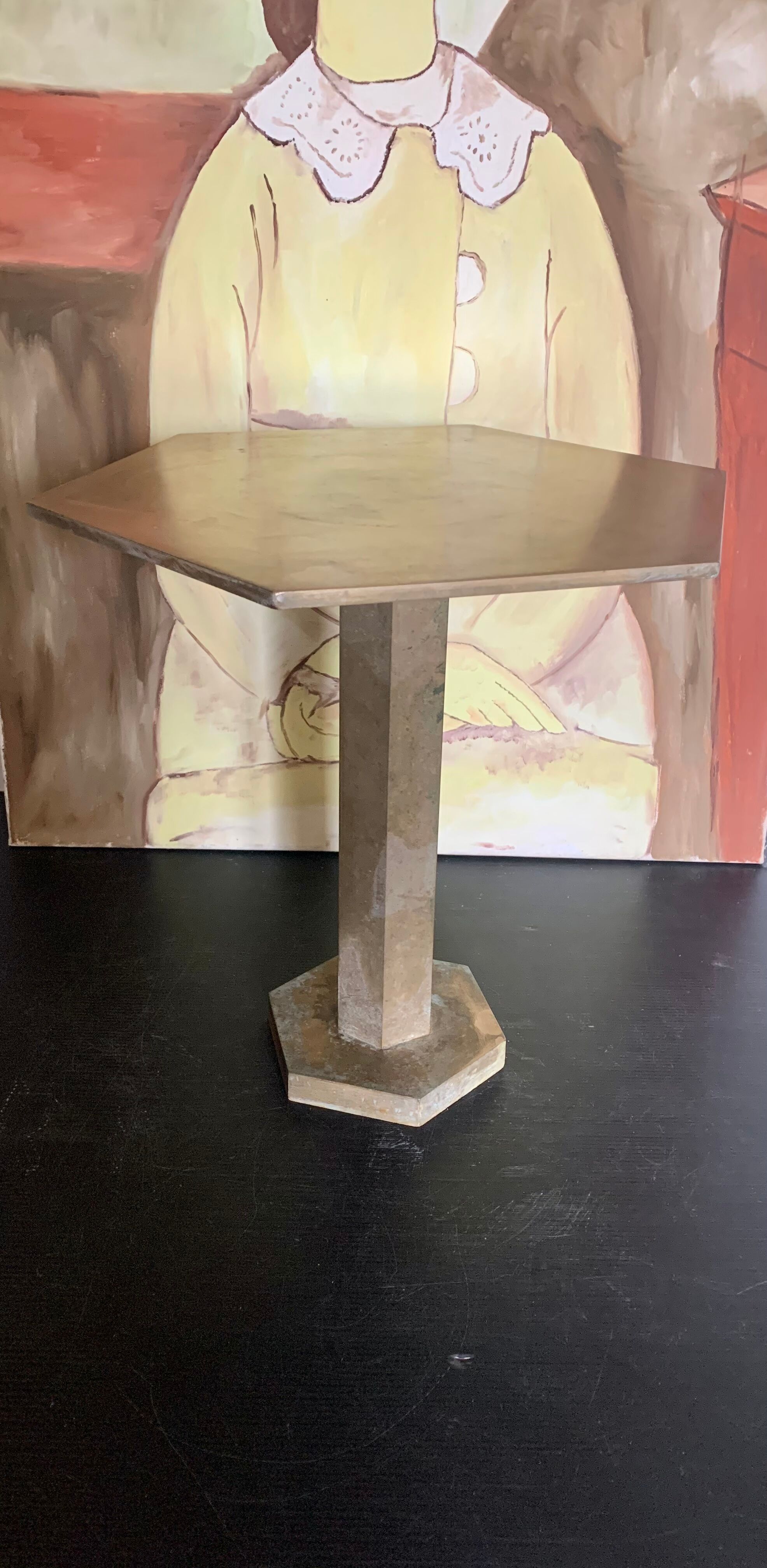 Brass base for statue or object