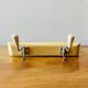 Portemanteau mural en bois vintage - double patère