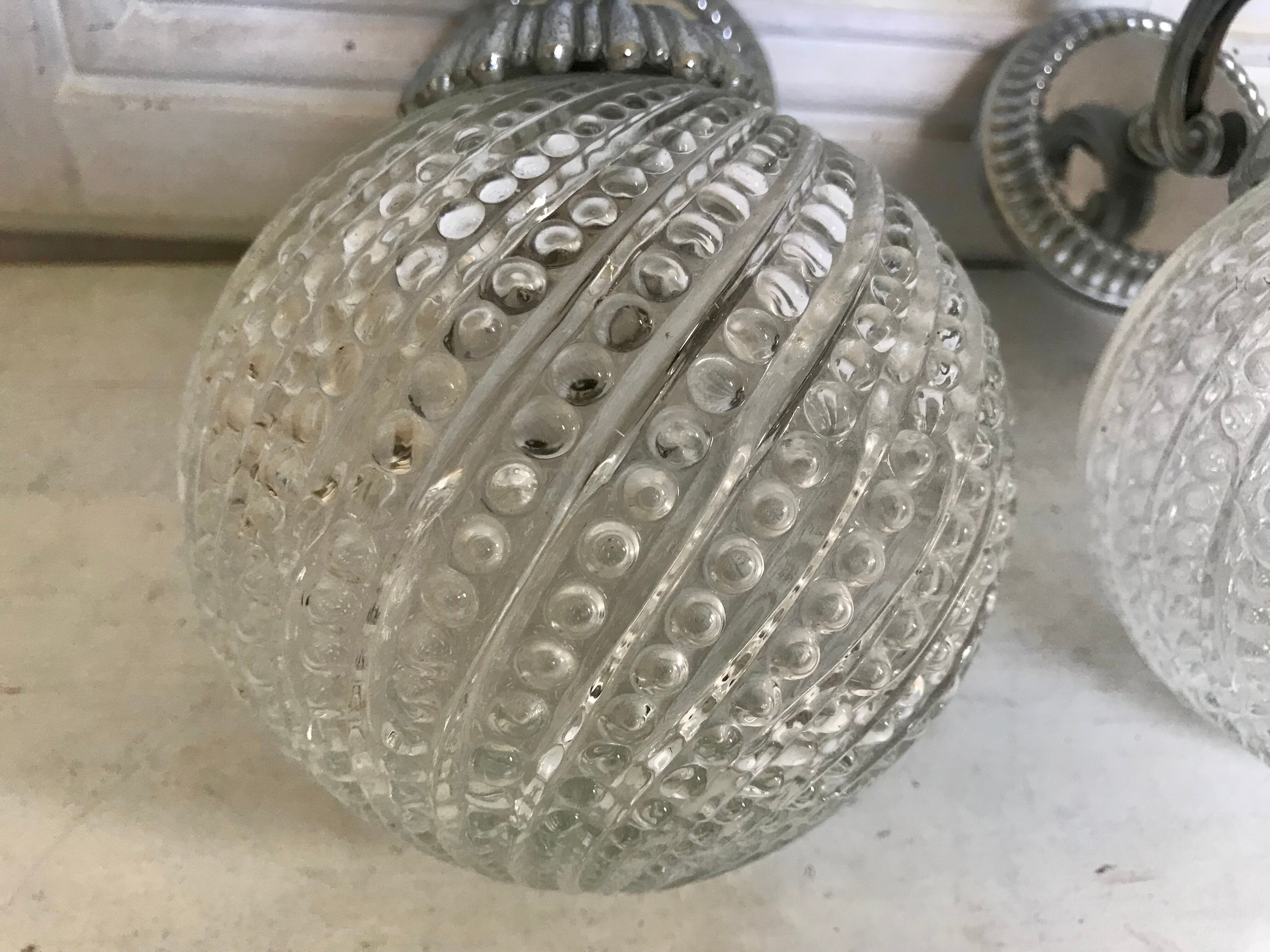 Pair of vintage wall lamps