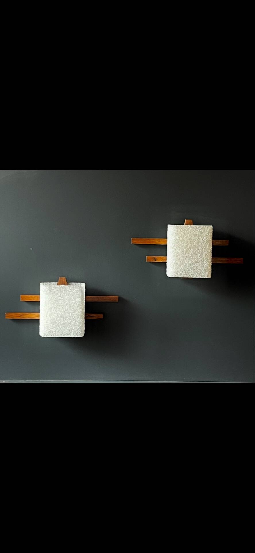 Pair of Scandinavian wall lights