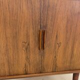 Rosewood Tambour Door Cabinet By Kai Kristiansen For Feldballes