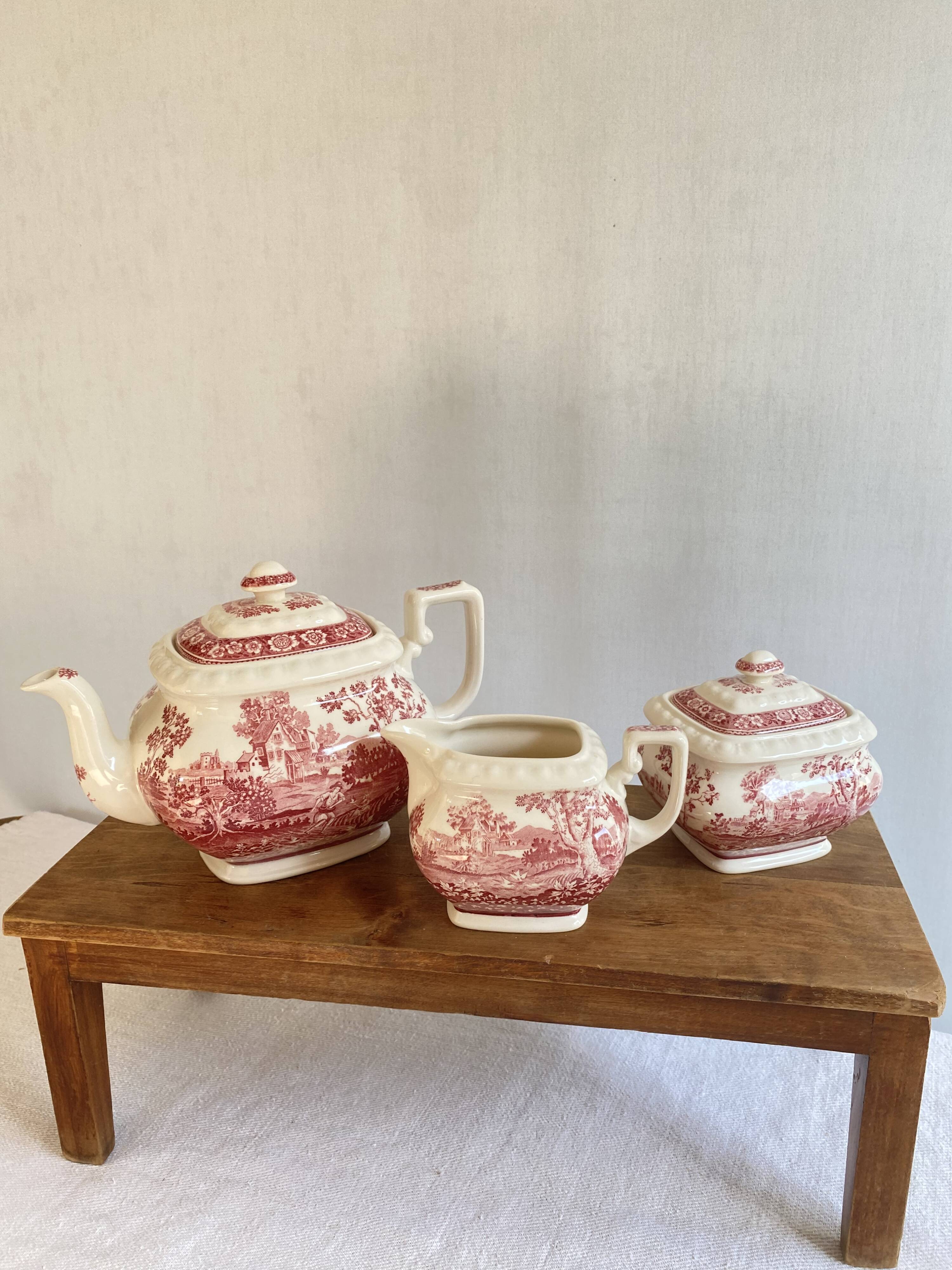 Teapot, milk pot and sugar bowl Villeroy and Boch