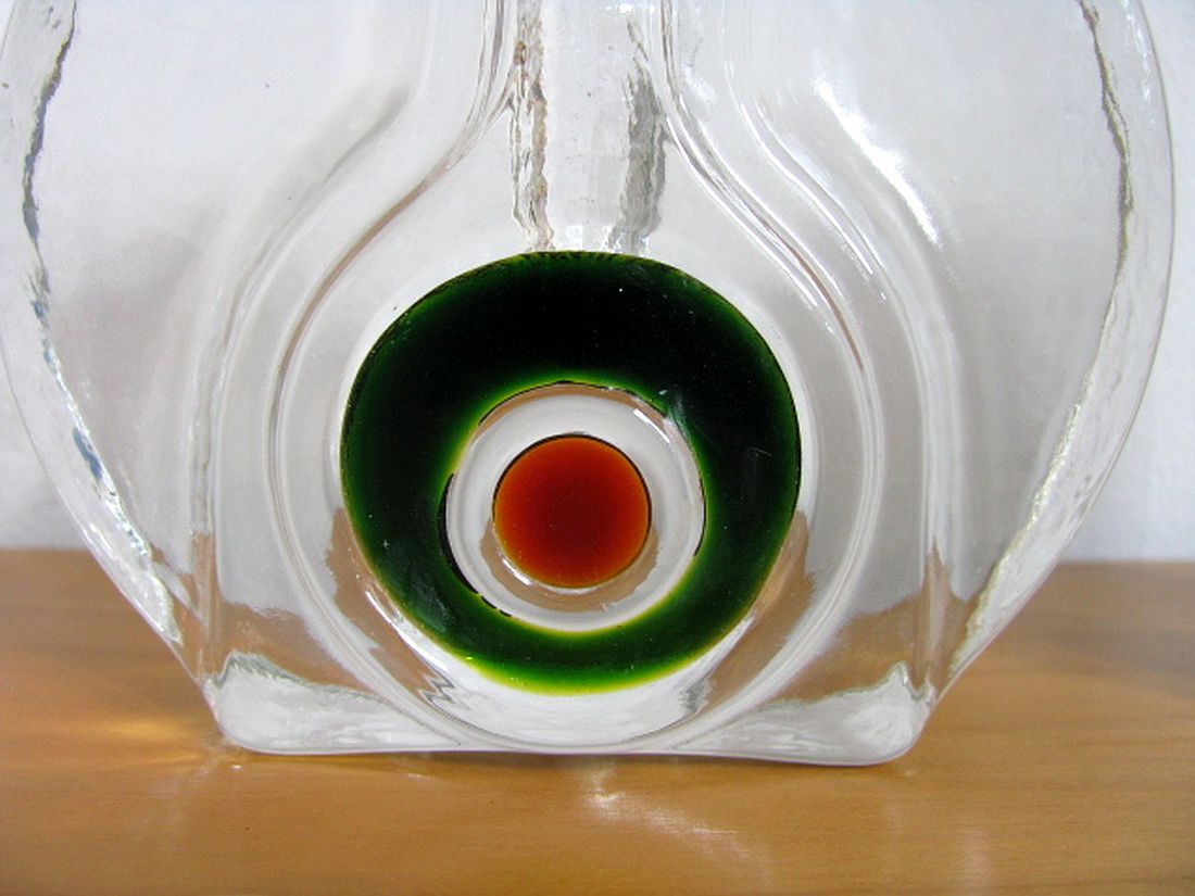 Vintage crystal glass vases from Walther , 1970s