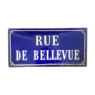 Old enamelled street plaque