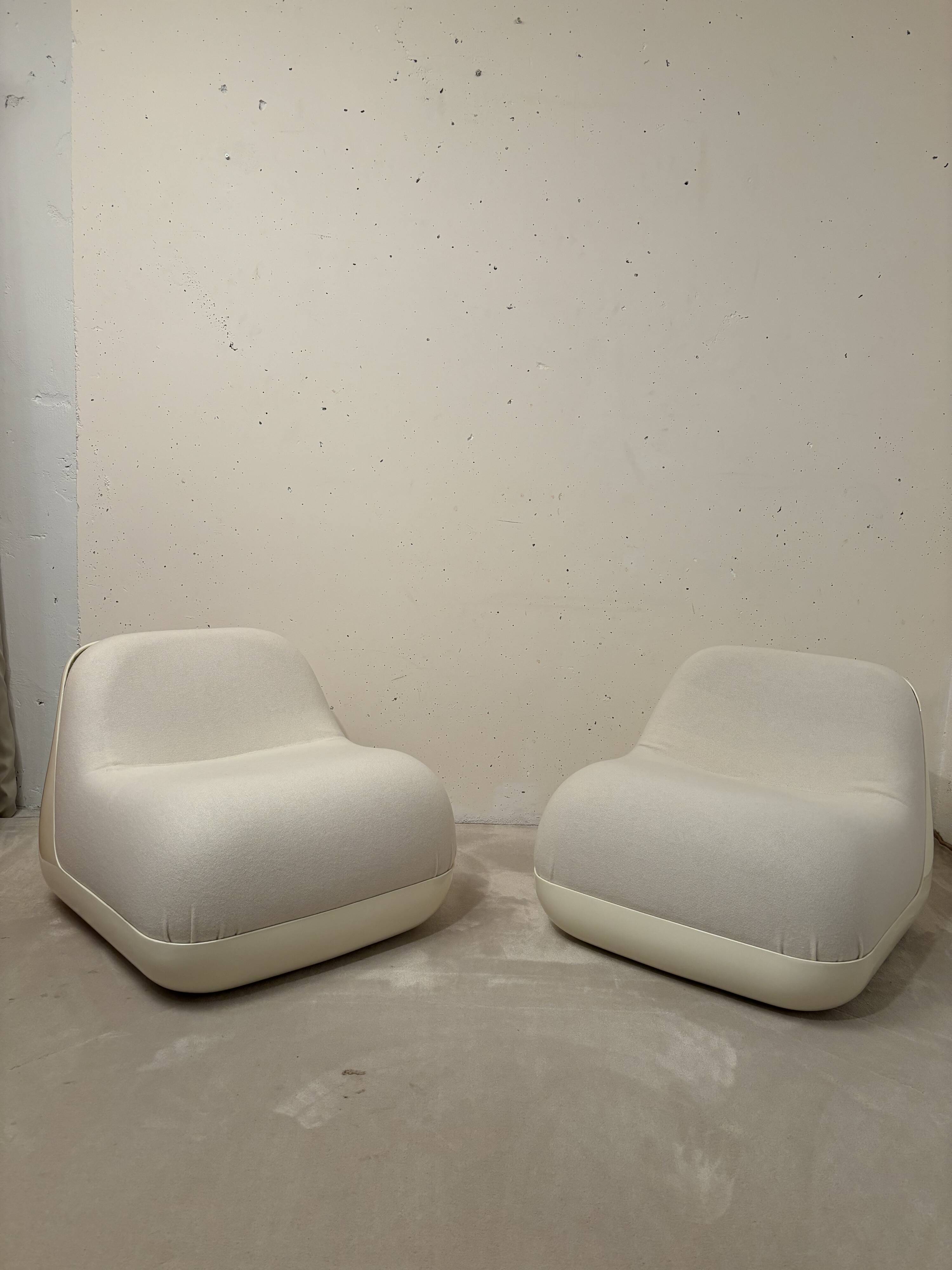 Pair of Jumbo armchairs, Alberto Rosselli, Saporiti 1970