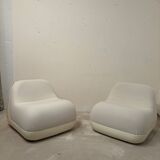 Pair of Jumbo armchairs, Alberto Rosselli, Saporiti 1970