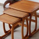 Vintage Teak Nesting Tables – 1960s Design | Nathan Furniture