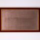 Large Red Velvet Bronze wall Mirror 1960s Italy Status: