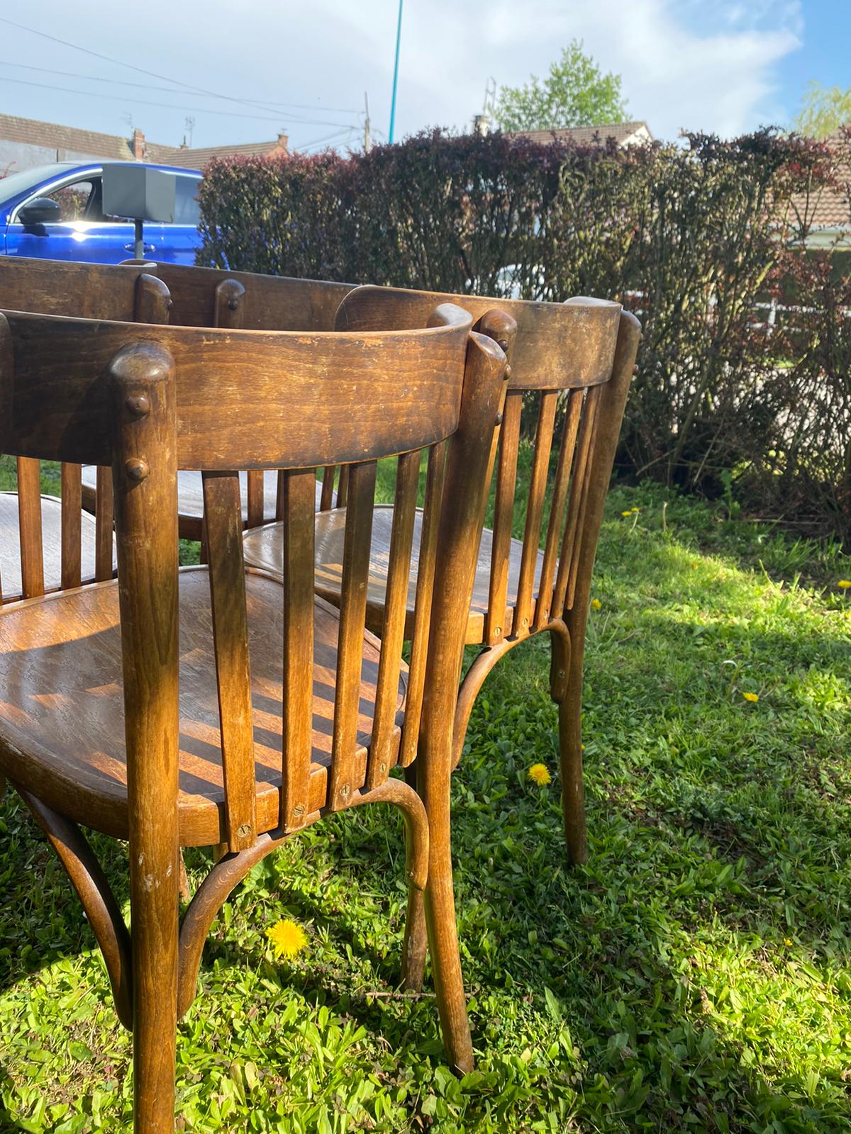 Lot of 6 bistro chairs