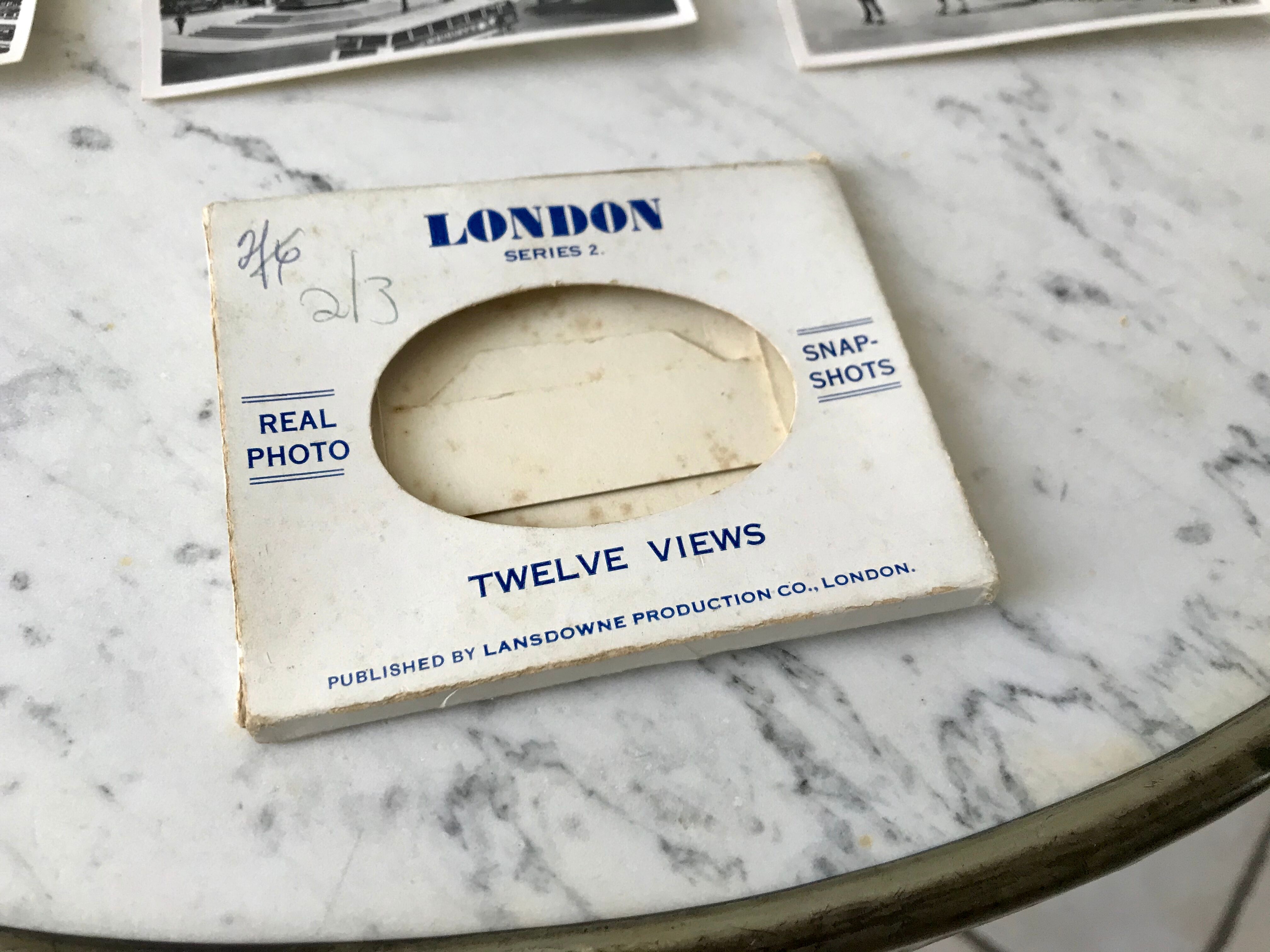 Set of 12 vintage silver photos London 70s-80s
