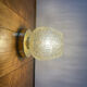 Vintage glass globe wall light