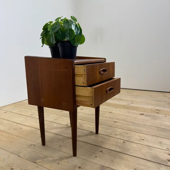 Danish teak bedside table, 1960s