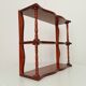 Étagère murale vintage en bois tourné