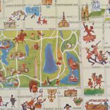 Pictorial map of New York 1950's