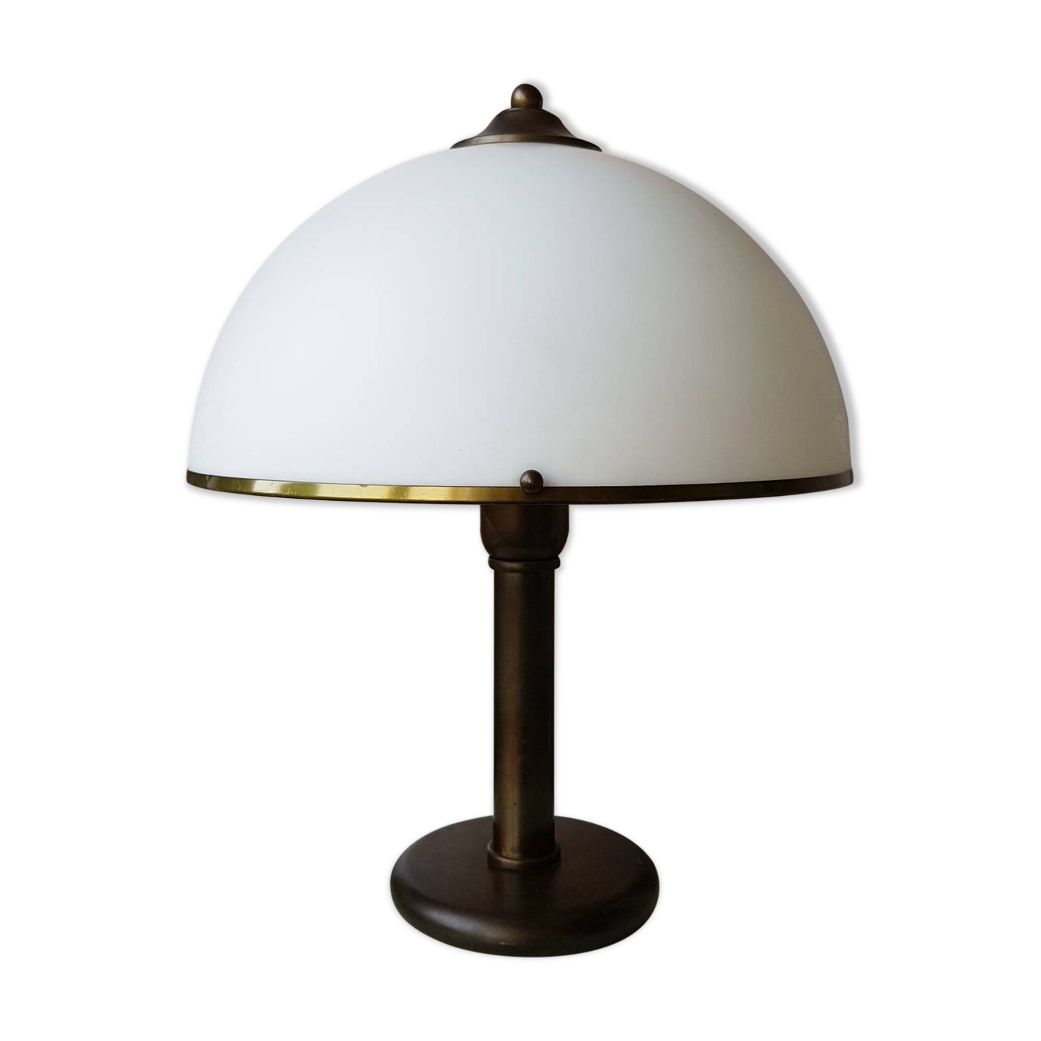 White mushroom table lamp 1970s space age